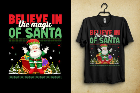 Believe in the Magic of Santa T-Shirt: Real Embroidery Test