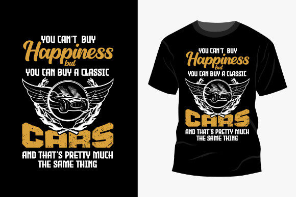Car T Shirt Design: A Graphics & Print Templates Asset
