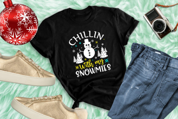 Chillin with My Snowmies Winter Graphics & Print Templates
