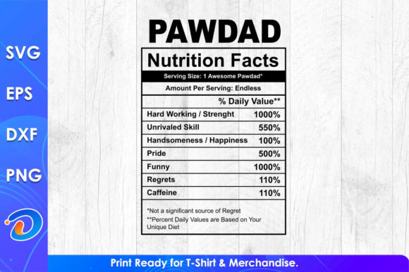 Evaluating Pawdad Nutrition Facts for Father's Day Graphics