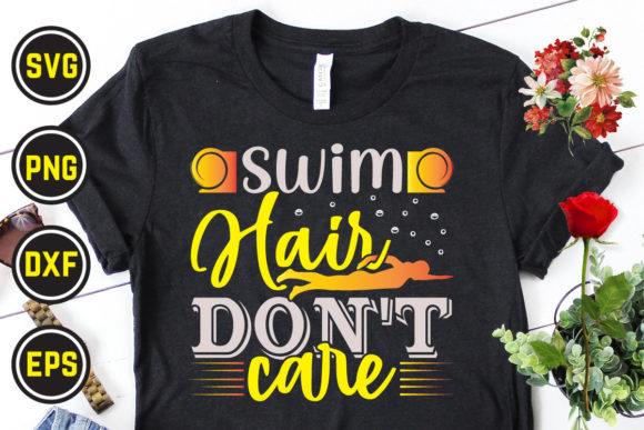 Swimming Svg T Shirt Design 04: Graphics & Print Templates